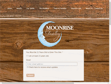 Tablet Screenshot of moonrisedistillery.com